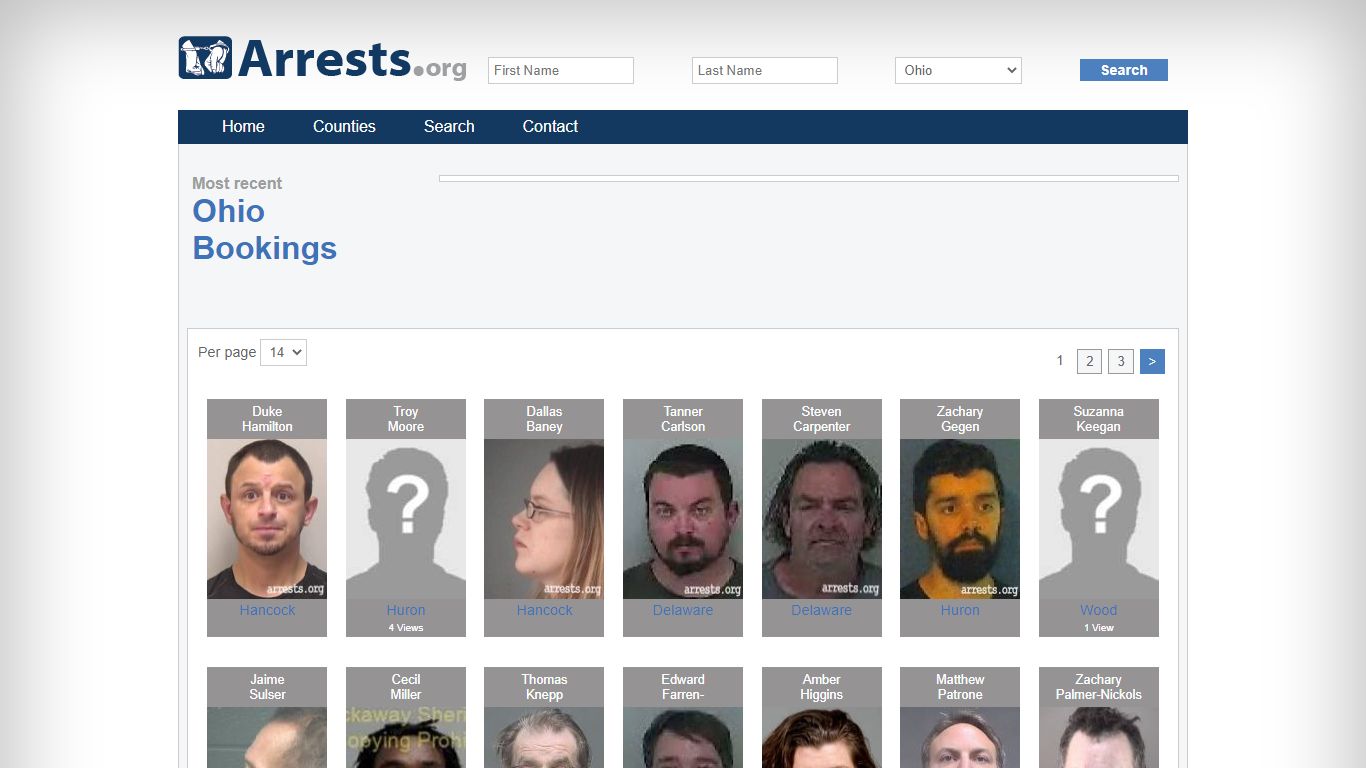 Ohio Arrests and Inmate Search